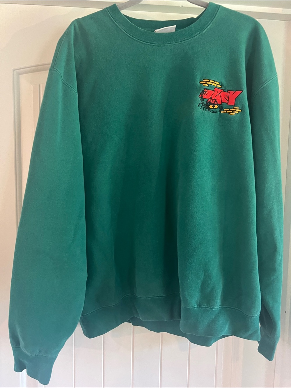OBEY Scorpion Graphic Crewneck Sweatshirt Men’s XL Green Streetwear
